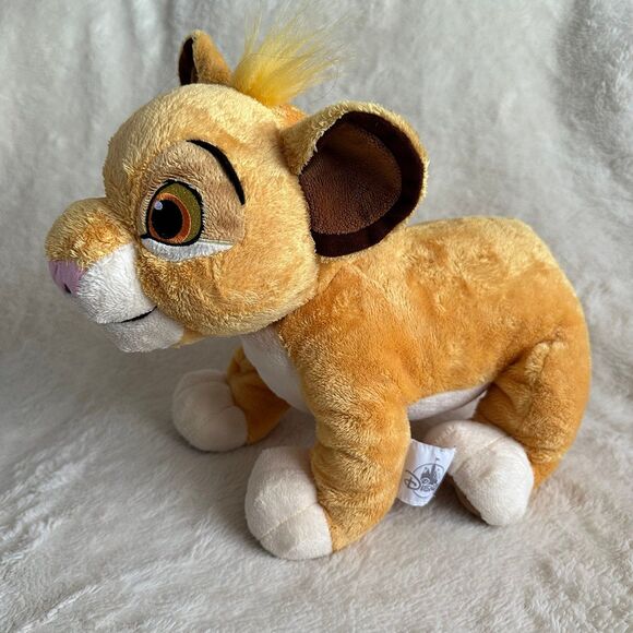 Disney Store The Lion King Young Simba Plush 11" Playful Cub Stuffed Animal Toy - Picture 1 of 8